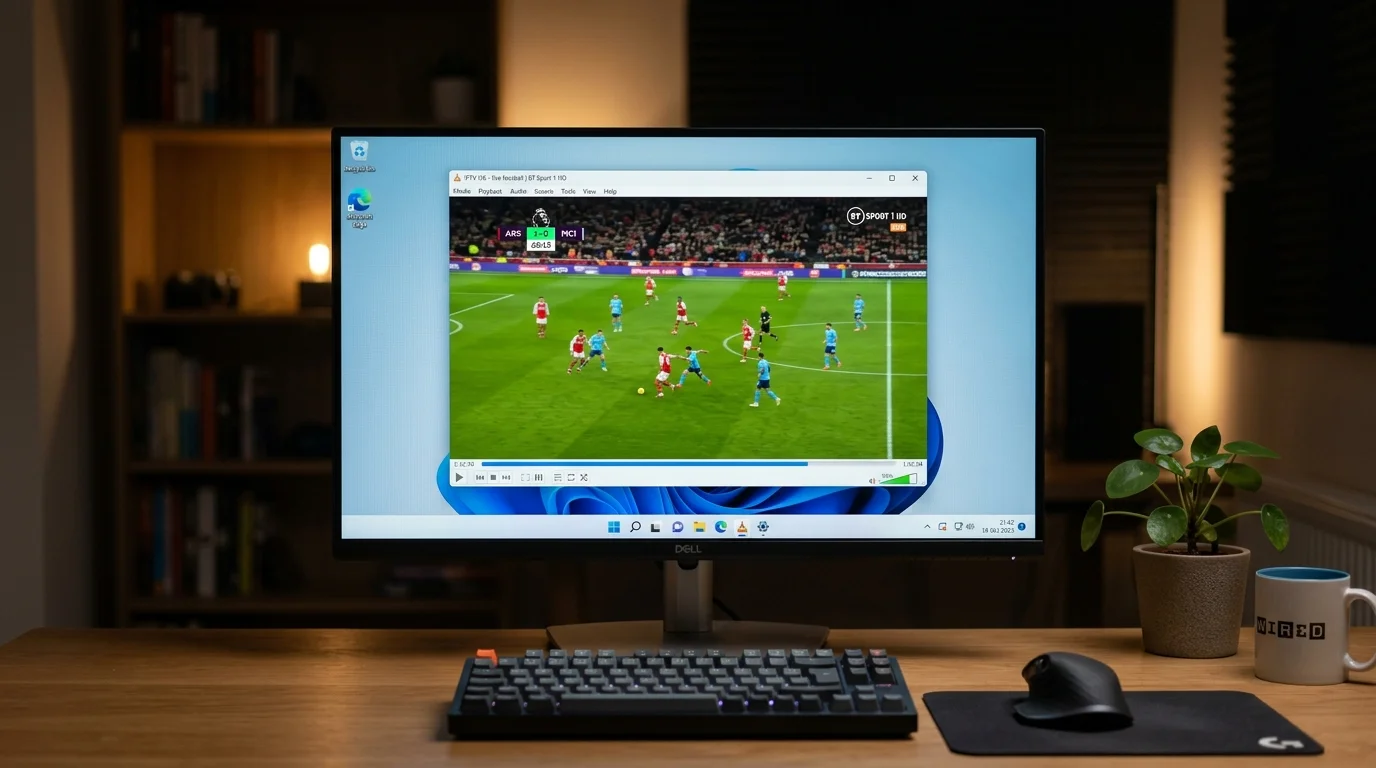 IPTV UK on PC UK 2026 — watch UK IPTV subscription on desktop and laptop via VLC or Kodi