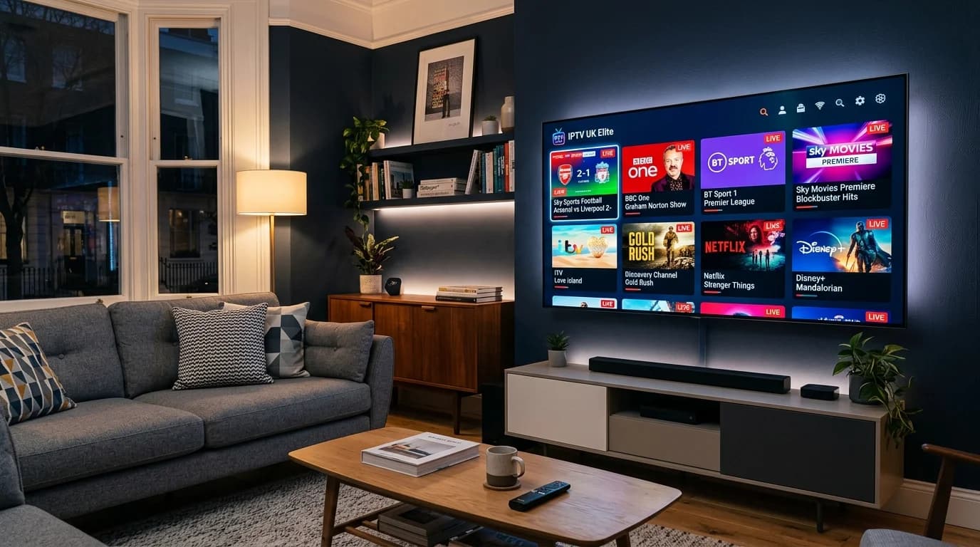 Smart TV IPTV UK channels — 45,000+ live UK IPTV subscription channels on Samsung and LG