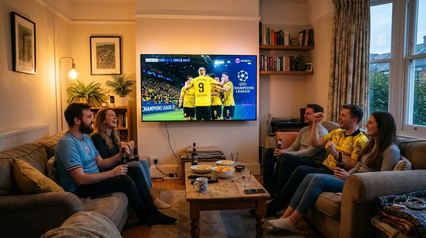 Champions League fixtures on IPTV UK — all UCL group and knockout matches via UK IPTV subscription