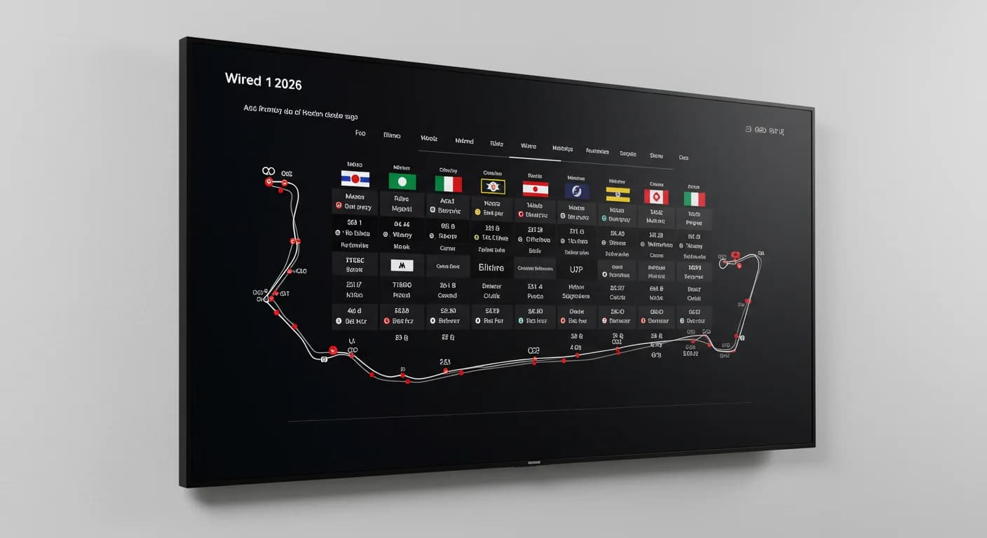 F1 2026 calendar on IPTV UK — every Grand Prix live via UK IPTV subscription from £12