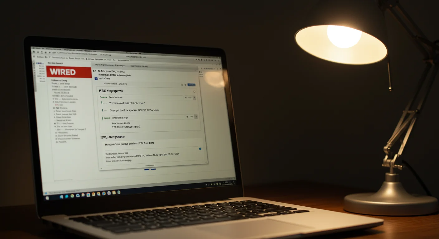 Laptop displaying M3U playlist settings for IPTV, illuminated by a desk lamp, emphasizing IPTV UK Cloud's guidance on M3U usage.
